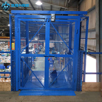 Ascenseur de fret sur mesure de marque HaoXiang, monte-charge hydraulique pour entrepôt avec rail de guidage, pour levage de mezzanines, fabriqué au Guangdong
