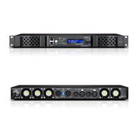 GOOERMI Amplificador de Potencia Digital Profesional de 2 Canales DSP FIR 1U, GaN Clase D, Dante PFC, 4200W, Procesador de Audio de Alta Potencia