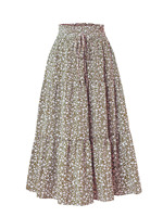 Jupe midi bohème évasée superposée style gâteau pour femme, collection été 2026, style européen et américain, élégante et fluide, vente en gros