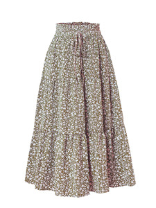 Falda Midi Bohemio de Verano 2026 Estilo Europeo-Americano con Capas y Corte en A, Elegante y Fluida para Mujer al por Mayor - Product Image 1