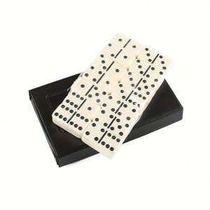 Wholesale Double Six Plastic Set Classic Board Game Family 28 Dominoes Portable Case Eco-Friendly Leisure Gifts <b>Entertainment</b> - Product Image 4