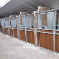 Stalle de cheval enduite de poudre de cage d'animal en bambou portative pour la boîte de cheval facile à déplacer stable de cheval