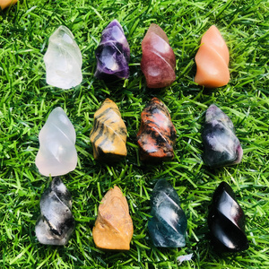 30 Mm Mini cristallo fiamma intaglio cristallo <span class=keywords><strong>naturale</strong></span> carino materiale misto fiamma di cristallo per regali - Product Image 2