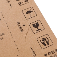 Vente en gros de boîte en carton ondulé de taille personnalisée de haute qualité boîte d'envoi postale noire et rose pour ensemble de cosmétique pour cosmétique