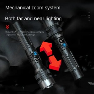 Linterna Táctica <span class=keywords><strong>LED</strong></span> de Alta Potencia, <span class=keywords><strong>Recargable</strong></span> por USB, Resistente al Agua IP54, Luz Fuerte para Exteriores, <span class=keywords><strong>Ultra</strong></span> Larga Distancia - Product Image 5