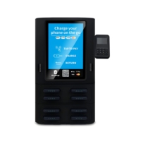 Borne de recharge commerciale à écran tactile pour la location de batteries externes, distributeur automatique de chargeurs partagés, kiosque de recharge de téléphones en libre-service