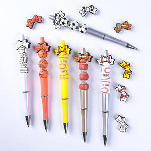 NOUVEAU Offre Spéciale en forme d'arc Baseball Silicone Focal Beads DIY Baby Pacifier Clip Accessories Jewelry Silicone Teething Beads - Product Image 3