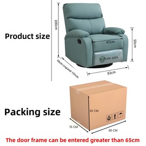 Sofá individual moderno directo <span class=keywords><strong>de</strong></span> fábrica cápsula espacial <span class=keywords><strong>de</strong></span> primera clase mecedora perezoso reclinable siesta <span class=keywords><strong>masaje</strong></span> funciones tela Metal - Product Image 3