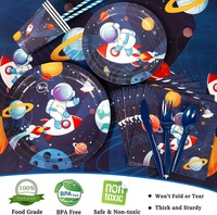 Fournitures de fête sur le thème de l'espace sert 16 décorations d'anniversaire de l'espace pour les garçons le Pack complet comprend un ballon de fusée d'astronaute
