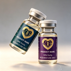 Etiquetas personalizadas para botellas de péptidos biotecnológicos de 3ml/5ml, pegatinas bioseguras con cajas individuales a juego para viales. - Product Image 4