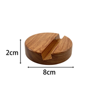 Support rond en bois à fente unique pour la maison, adapté à une utilisation comme support de bureau dans les cuisines, salles de bain, bureaux, etc.