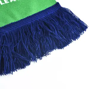 Factory Price Jacquard Football Soccer Fan Scarf Custom Knitted Acrylic Sports Scarves