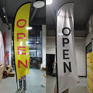 Bandiera a Goccia Personalizzata per Smoke Shop a Prezzo Conveniente, Asta in Fibra di Vetro, <span class=keywords><strong>Materiale</strong></span> in Poliestere, Stampa Digitale - Product Image 4