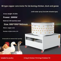 Plumeuse Commerciale Automatique Turbo Nouveau Modèle pour Volailles (Poulet, Canard, Oie) avec Moteur 220V – Équipement d'Abattage