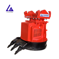 Aimant rotatif hydraulique pour excavatrice avec rotation à 360° °   Homologué CE, haute capacité pour les accessoires de levage de pipeline de 5 à 18 tonnes