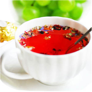 Thé en vrac mélangé aux fruits et aux fleurs Crème Thé aux myrtilles Hibiscus Raisins secs Menthe Bleuet Thé mixte détox amincissant - Product Image 4