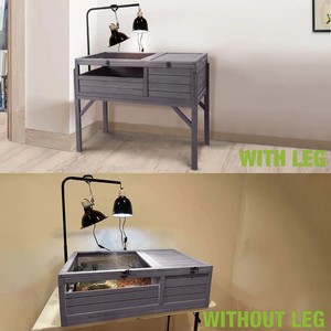 Kaplumbağa büyük muhafaza Habitat ahşap kaplumbağa evi küçük hayvanlar için sürüngen kafesi - Product Image 5