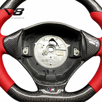Volant sport en fibre de carbone véritable V8carbon pour BMW Série 3 Coupé M3 E36, pièces auto modifiées, style racing, personnalisé