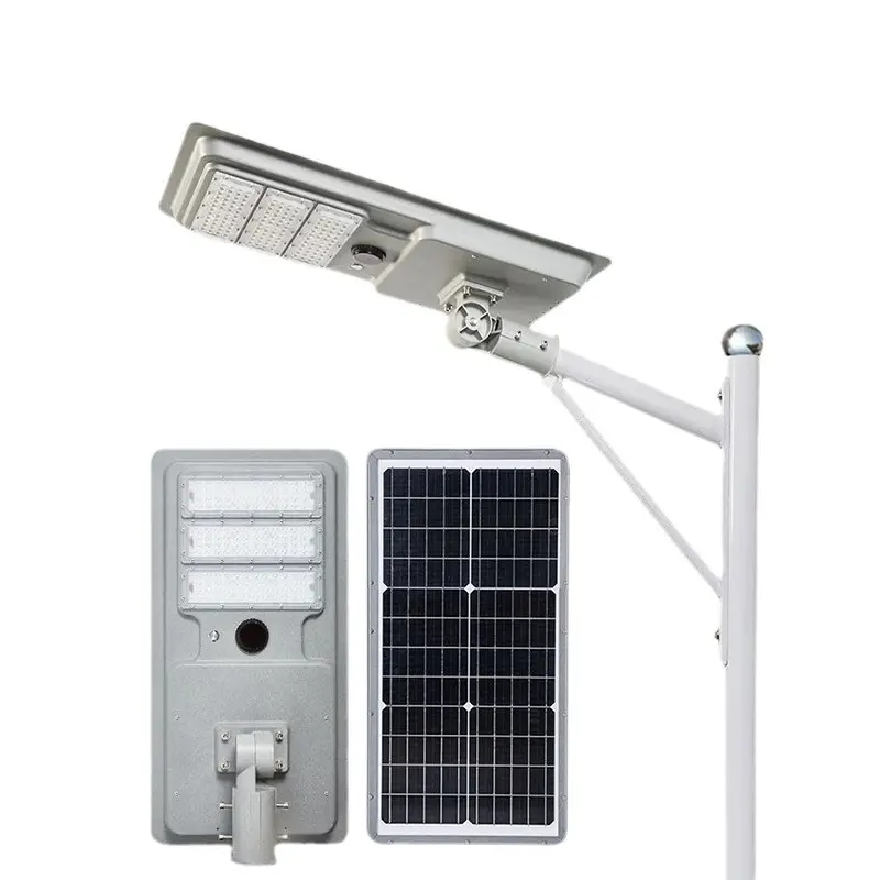 Sensor de movimiento automático de luz de calle solar led integrada Premium municipal impermeable al aire libre súper brillante