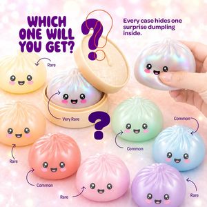 ของเล่นบีบก้อนสี่เหลี่ยมแบบสุ่ม บรรจุในกล่องปริศนา บรรเทาความเครียด ของเล่นบีบตุ๊กตาซาลาเปา ของเล่นบีบสัมผัสนุ่มๆ - Product Image 2