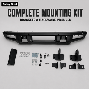Parachoques Delantero Modular con Barra Protectora para <span class=keywords><strong>Ford</strong></span> <span class=keywords><strong>Bronco</strong></span> <span class=keywords><strong>2021</strong></span> 2023, Acero Negro, Accesorios Todoterreno <span class=keywords><strong>4x4</strong></span> para SUV - Product Image 3