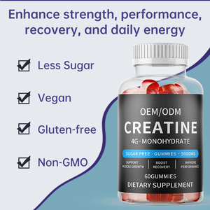 OEM toptan kreatin monohidrat sakızlı şekersiz 8000mg özel etiket kreatin Gummies takviyesi - Product Image 2