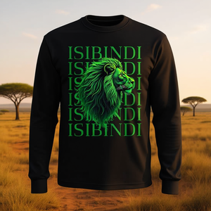 T-shirt à manches longues Isibindi, motif Lion vert, vêtements d'inspiration courageuse - Product Image 3