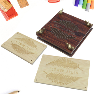Đồ chơi giáo dục tự làm lá khô hoa Báo Chí Tùy chỉnh hình hoa bằng gỗ ép Kit - Product Image 2