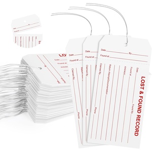 Étiquettes personnalisées en gros pour objets perdus <span class=keywords><strong>et</strong></span> retrouvés, en papier Manila, numérotation consécutive, pour chaînes hôtelières <span class=keywords><strong>et</strong></span> lieux événementiels - Product Image 1