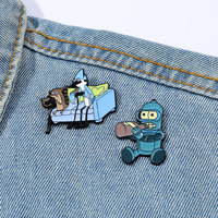 Pin esmaltado de comedia estadounidense Futurama
