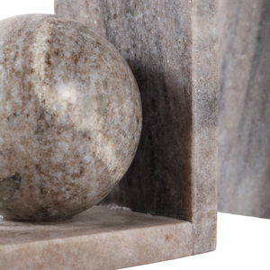Fermalibri in Marmo con Design a Sfera Scultorea, Eleganti Accessori per Scrivania, Ufficio, Casa e Biblioteca - Product Image 4