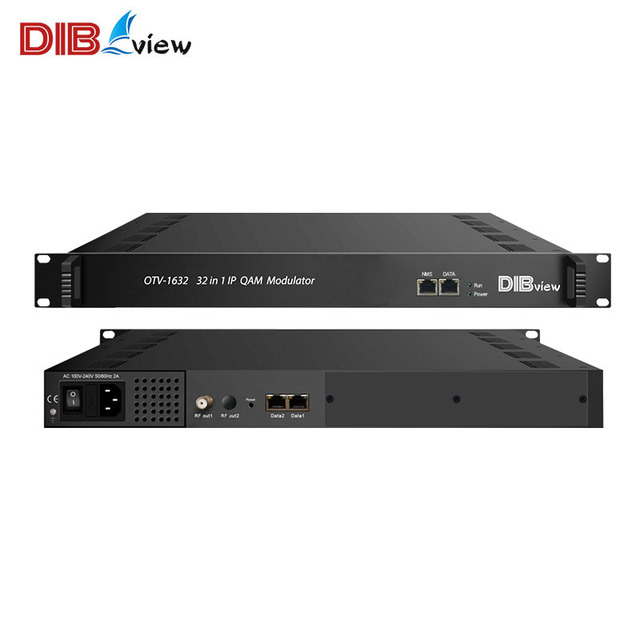 OTV-1632 Dibview 32 in 1 CATV Digital Headend IP to DVB-C RF QAM Modulator