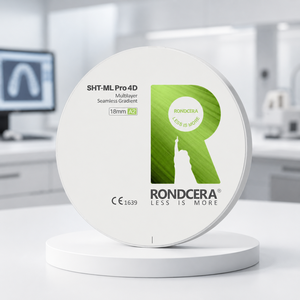 Bloc de Zircone Multicouche Translucide Rondcera 42% 49% pour le Traitement Global de l'Externalisation Dentaire SHT-ML Pro 4D - Product Image 1