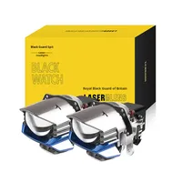 Sanwei Blackguard 12V H4/H7 Assemblage de phares de voiture LED et laser 8000 lumens 3000K Ajustement universel Neuf