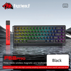 Freewolf F68 PRO Três Modo RGB Eixo Magnético Teclado Mecânico Linha De Contorno Com Fio 8K BT Sem Fio Teclado Eixo Magnético - Product Image 6