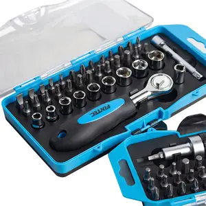 Set di cacciaviti a cricchetto magnetico FIXTEC avvitatori a cricchetto Multi-Bit a 38 pezzi scanalati/Phillips/Pozi/Torx/esagonale