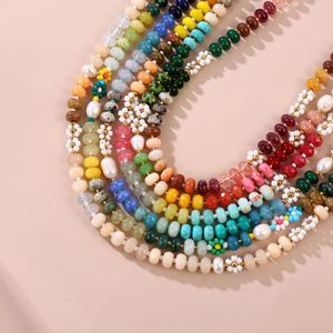 <span class=keywords><strong>Collana</strong></span> da Donna con <span class=keywords><strong>Perline</strong></span> Colorate Arcobaleno Pastello, <span class=keywords><strong>Collana</strong></span> con <span class=keywords><strong>Fiori</strong></span> Colorati, Gioielli Estivi da Spiaggia, <span class=keywords><strong>Collana</strong></span> alla Moda - Product Image 4