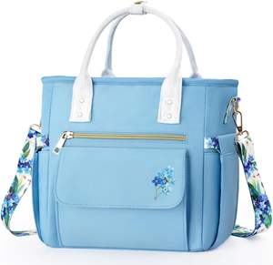 Échantillon gratuit Sac à déjeuner personnalisé en PVC transparent Sac isotherme en plastique imperméable Sac de pique-nique transparent avec bandoulière réglable - Product Image 1