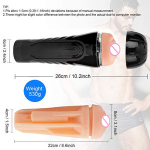 Silikon Handfreier Taschen-Stroker für Männer Realistische <span class=keywords><strong>Vagina</strong></span> Pussy Erwachsenen-Masturbator Spielzeugbecher Sexspielzeug für Männer zur Selbstbefriedigung - Product Image 3