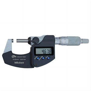 Mitutoyo mikrometer Digital portabel presisi tinggi di stok Jepang Ratchet asal 293-242-30 rentang pengukur 50-75mm