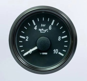 Manómetro de Presión de Aceite VDO de 52 mm y 10 bar, Estilo Single <span class=keywords><strong>Viu</strong></span>, Negro, 2 1/16 Pulgadas, Medidor de Presión Mecánico A2C3833170001 - Product Image 1