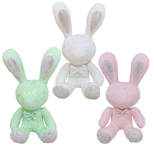 หมอนผ้ากำมะหยี่นุ่มรูปกระต่ายกระต่ายน่ารักใส่ได้ทั้งชายและหญิงดีไซน์ใหม่ประดับด้วยพลอยเทียมสำหรับโซฟาเบดผ้าฝ้ายนุ่มพิเศษ - Product Image 4