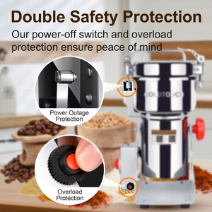 Hạt nghiền nhà sử dụng 270 ° Swing 1500W 300g công suất dễ dàng làm sạch các loại gia vị hạt Máy xay - Product Image 4