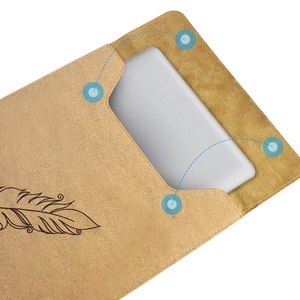 Boshiho Custom Eco Friendly Cork <b>Laptop</b> <b>Sleeve</b> Print Vegan Cork Pad Bag Vegan Pad Pouch for Pad - Product Image 3