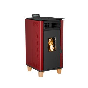 Estufa de <span class=keywords><strong>pellets</strong></span> de acero para interiores independiente moderna PANSEE, diseño sin humo para <span class=keywords><strong>chimenea</strong></span> con Control remoto para uso en sala de estar y cocina - Product Image 1