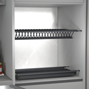 עיצוב מודרני ייבוש צלחת ייבוש קל התקנה בארונות צלחת פלדה צלחת ניקוז מתלה מטבח מארגן צלחת מנקז - Product Image 2