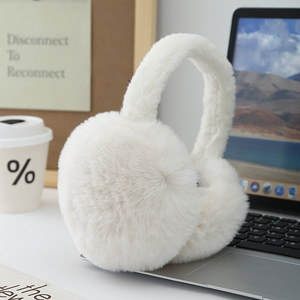<span class=keywords><strong>Cache</strong></span>-oreilles en peluche Kawaii mignons pour femmes, chauds pour l'hiver, pliables, en fausse fourrure, bandeau chauffe-oreilles, doux et épais, protège-oreilles pour temps froid - Product Image 6
