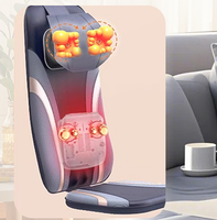 Coussin de massage en cuir PU 3D Shiastu de haute qualité en gros avec chauffage infrarouge et contrôle de la minuterie pour la relaxation corporelle à domicile