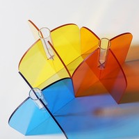 Einfache Dekoration Acryl Transparente Tischvase Hydroponische Blumenarrangement Mini-Ornament Wohnzimmer Esstisch