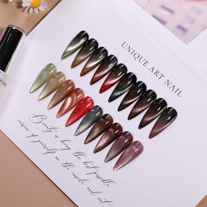 HONEY GIRL-<span class=keywords><strong>Vernis</strong></span> à ongles en gel magnétique avec yeux de chat en cristal d'automne pour <span class=keywords><strong>vernis</strong></span> semi-<span class=keywords><strong>permanent</strong></span> à paillettes super brillants - Product Image 5